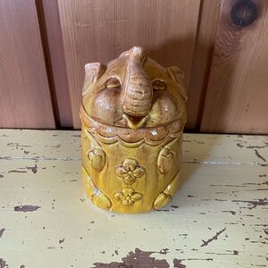 Vintage Elephant Cookie Jar